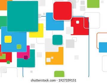 Vector background. Vector Illustration of abstract squares. Background design for poster, flyer, cover, brochure.
