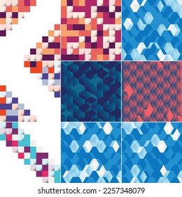 Vector background with an illustration of abstract squares suitable for use as a background design for posters. flyers