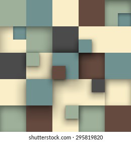 Vector background. Vector Illustration of abstract squares. Background design for poster, flyer.