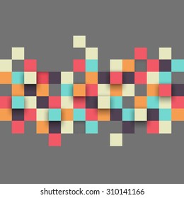 Vector background. Vector Illustration of abstract squares. Background design for poster, flyer.