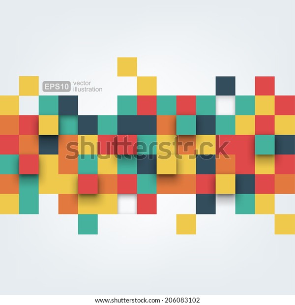 Vector\
background. Vector Illustration of abstract squares. Background\
design for poster, flyer, cover,\
brochure.