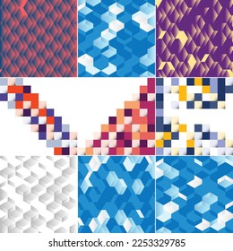 Vector background with an illustration of abstract texture featuring squares suitable for use as a pattern design for banners. posters. flyers. cards. postcards. covers. and brochures