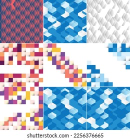 Vector background with an illustration of an abstract texture featuring squares suitable for use as a pattern design in banners. posters. flyers. cards. postcards. covers. and brochures