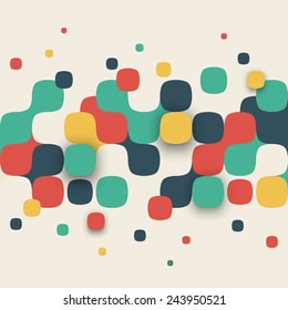 Vector background. Illustration of abstract texture with squares. Pattern design for banner, poster, flyer, card, postcard, cover, brochure.