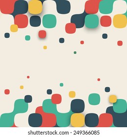 Vector background. Illustration of abstract texture with squares. Pattern design for banner, poster, flyer, card, postcard, cover, brochure.