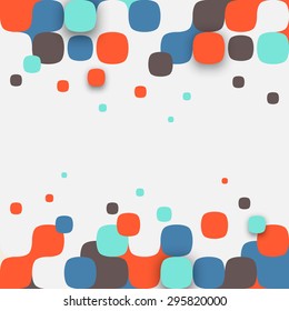 Vector background. Illustration of abstract texture with squares. Pattern design for banner, poster, flyer.