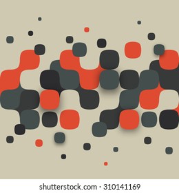 Vector background. Illustration of abstract texture with squares. Pattern design for banner, poster, flyer.