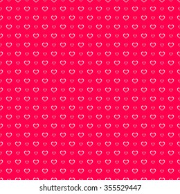 Vector background. Illustration of abstract texture with hearts. Seamless pattern design for banner, poster, card, postcard, cover, business card.