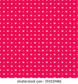 Vector background. Illustration of abstract texture with hearts. Seamless pattern design for banner, poster, card, postcard, cover, business card.