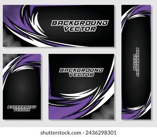 Vector background illustration automotive modern design Set Premium
