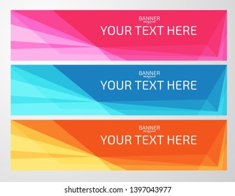 Vector background illustration Banner design Abstract wavy geometry