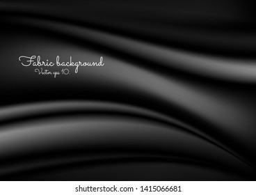 Vector background illustration Curved black fabric design for the opening ceremony or other occasions