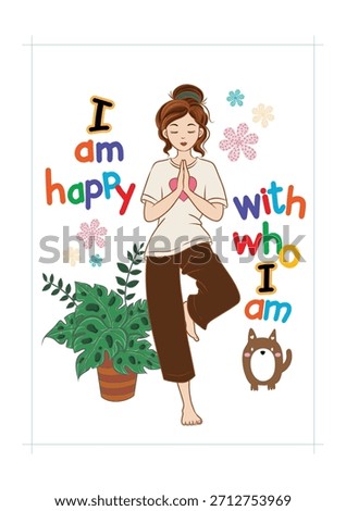 Vector background illustration design and encouraging lettering. Words of encouragement.