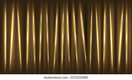 Vector background illustration of golden brown cloth curtains for party theme backgrounds, photo studios, banners, digital presentations.