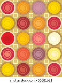 vector background illustration inspired by traditional dye pots