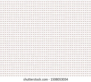 Vector background illustration. Kids plastic construction blocks. White color.