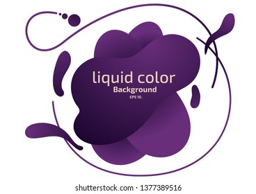 Vector background illustration Liquid concept Overlapping