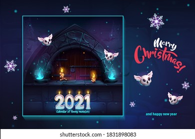 Vector Background Illustration Merry Christmas. For Print On Demand, Powerpoint And Keynote Presentations, Advertisements And Commercials, Magazines And Newspapers, Book Covers.