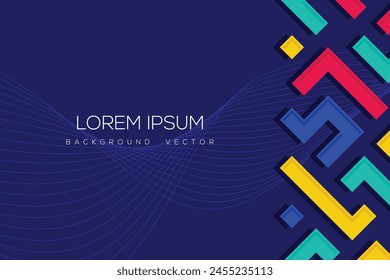 Vector background illustration modern design Premium