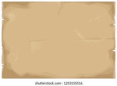 vector background illustration of old ancient brown paper 