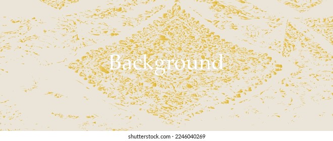 Vector background. Illustration on a light background and with a gold print. Suitable for wallpaper, prints, background pattern.