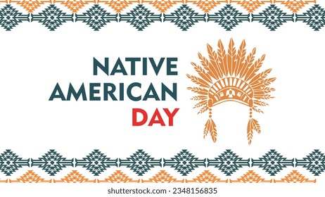 The vector background illustration pays tribute to the rich cultural heritage of Native American communities on the occasion of Native American Day. The scene captures the essence of tradition.