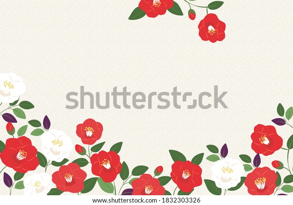 椿 イラスト 和 のイラスト素材 画像 ベクター画像 Shutterstock