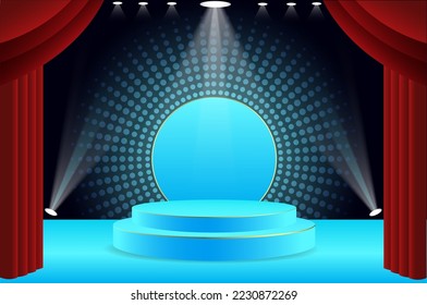 Ilustración de fondo vectorial que muestra el arte de la magnificación con una lente.