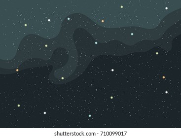 Vector background illustration of space.