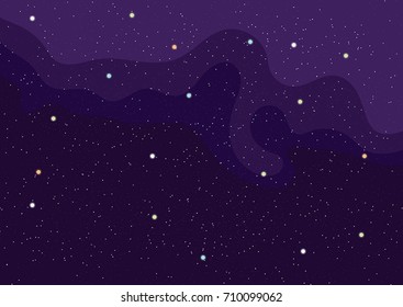 Vector background illustration of space.