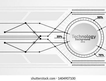 Vector background illustration Straight line geometry Concept of data transmission technology