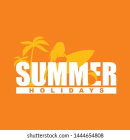 Vector background illustration with summer theme