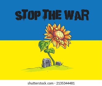 Vector background illustration with the sunflower. For print on demand, magazines and newspapers, book covers.
