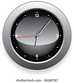 vector background illustration of traditional clock