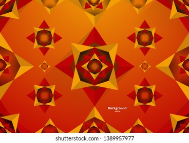 Vector background illustration Triangular geometry and gradation