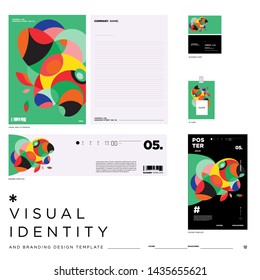 Vector Background Illustration Visual Identity Brand Template. Colorful Background Illustration for Event, Product, Brand, Digital, Banner, Website.
