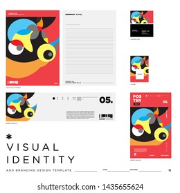 Vector Background Illustration Visual Identity Brand Template. Colorful Background Illustration for Event, Product, Brand, Digital, Banner, Website.
