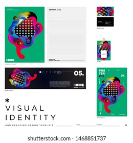 Vector Background Illustration Visual Identity Brand Template. Colorful Background Illustration for Event, Product, Brand, Digital, Banner, Website.

