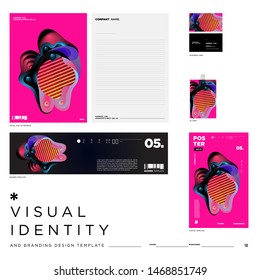Vector Background Illustration Visual Identity Brand Template. Colorful Background Illustration for Event, Product, Brand, Digital, Banner, Website.
