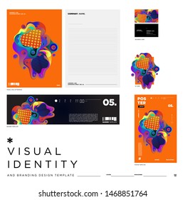 Vector Background Illustration Visual Identity Brand Template. Colorful Background Illustration for Event, Product, Brand, Digital, Banner, Website.
