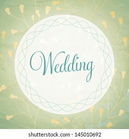 Vector background illustration. Wedding invitation card. Seamless pattern can be used for wallpaper, web page background, pattern fills,surface textures...