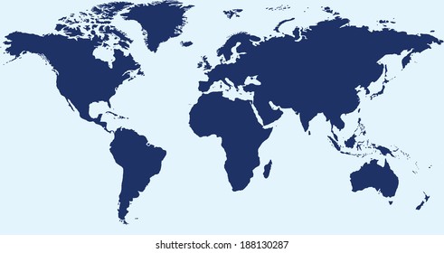 vector background of the illustration of world map