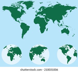 vector background of the illustration of world map