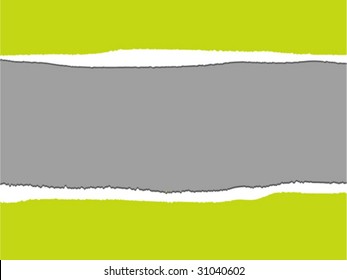 vector background illustration:ripped paper(green)