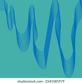 Vector background illustration.Wavy flowing curve pattern by colorful gradient blue purple pink on white background.Abstract halftone background with wavy