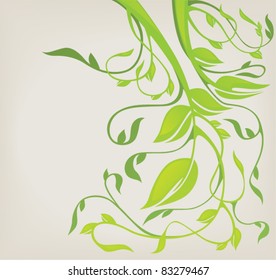 vector background with image of beautiful brunch