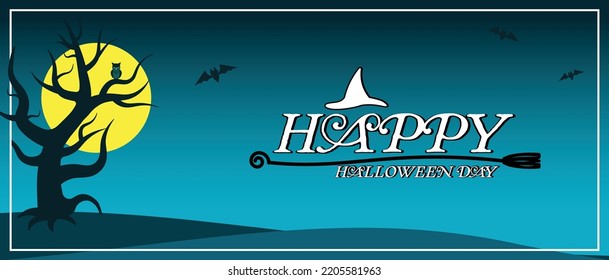vector background image Happy Halloween theme for illustrating the use of graphics.