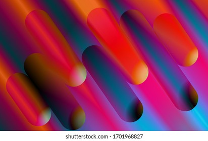 Vector background image of neon rays and complex gradients.