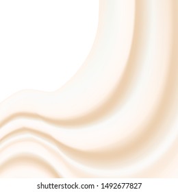 Vector background image in pastel colors on the similarity of flying fabric or current creamy paste