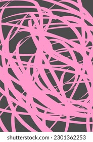 Vector background image using pink lines placed on a gray background.